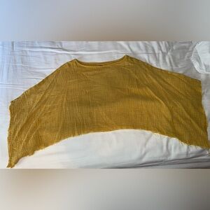 Mustard Yellow Women's Crop Top